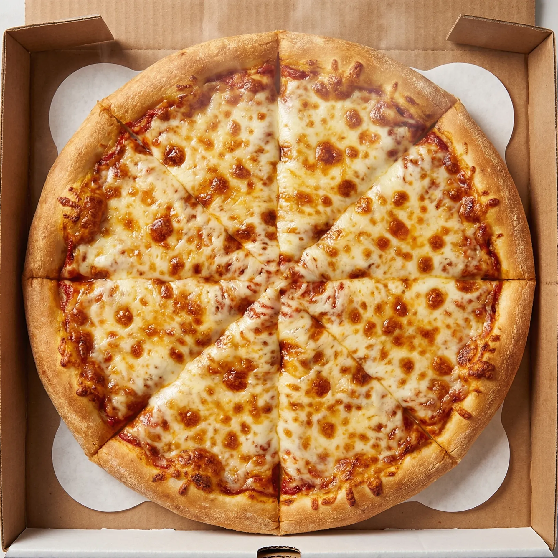 Thick-Crust Specialty Pizza at Acadia Pizza in Calgary, AB